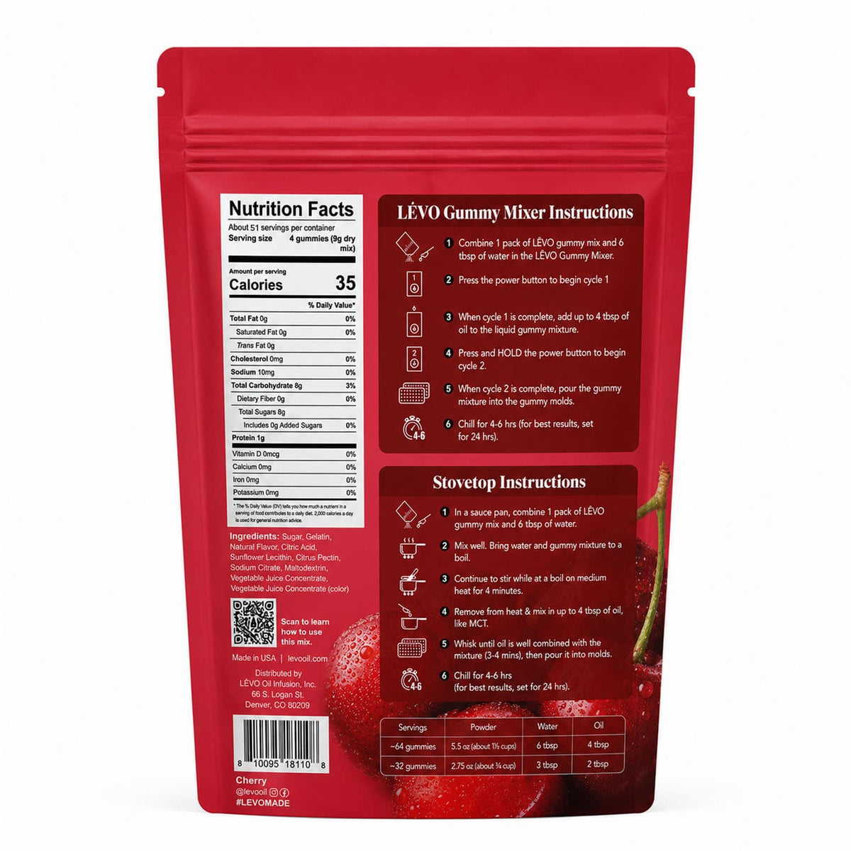 Gummy Mix - Cherry (16.5 oz)
