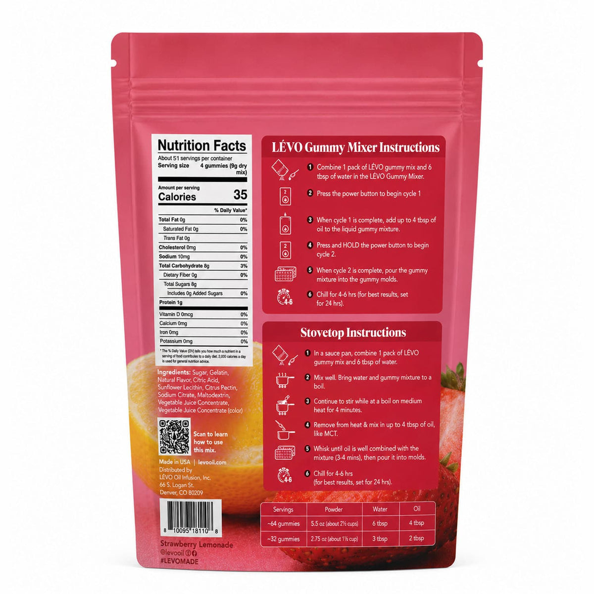 Gummy Mix - Strawberry Lemonade (16.5 oz)