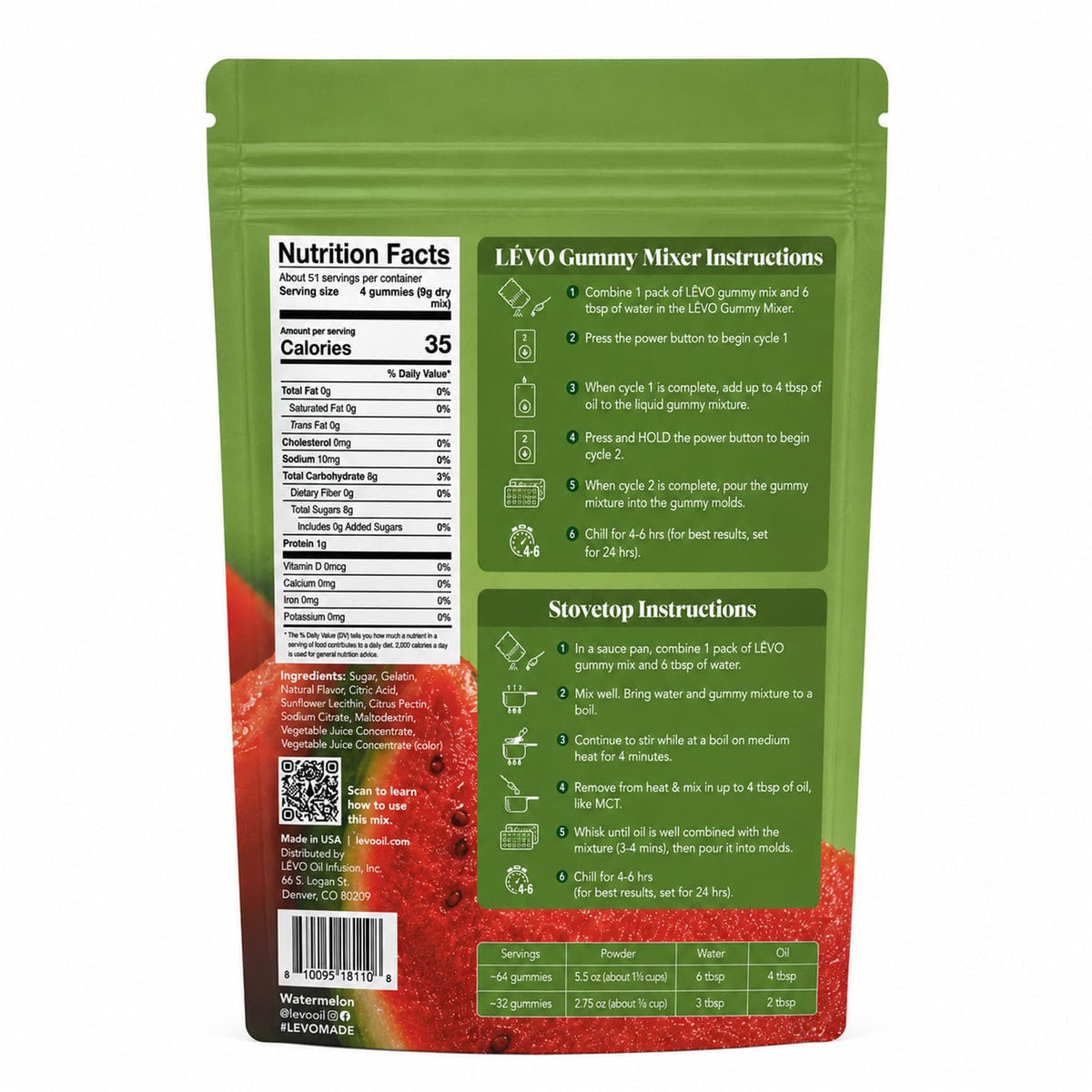 Gummy Mix - Watermelon (16.5 oz)