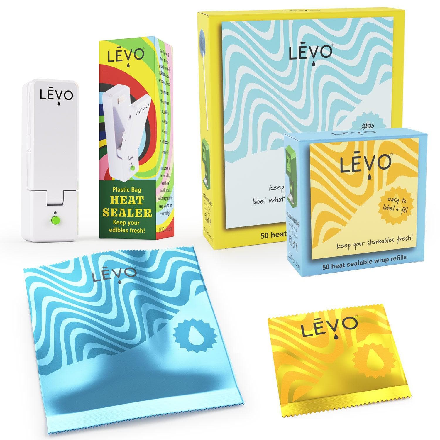 LEVO heat sealer kit, because sharing is caring! Use the sharing is caring kit to share #levomade edibles with your friends.