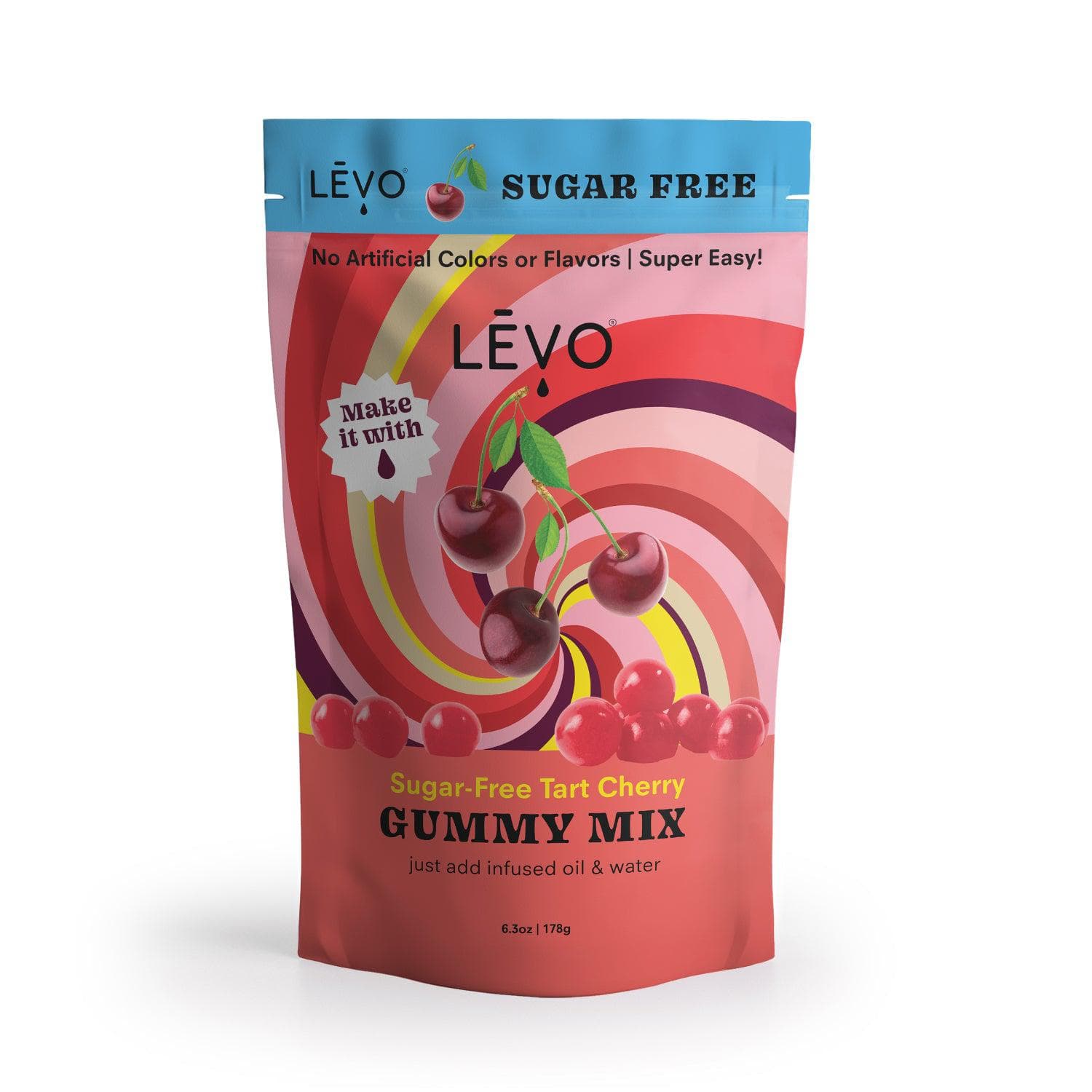 LEVO Gummy Candy Mix in Tart Cherry Sugar Free