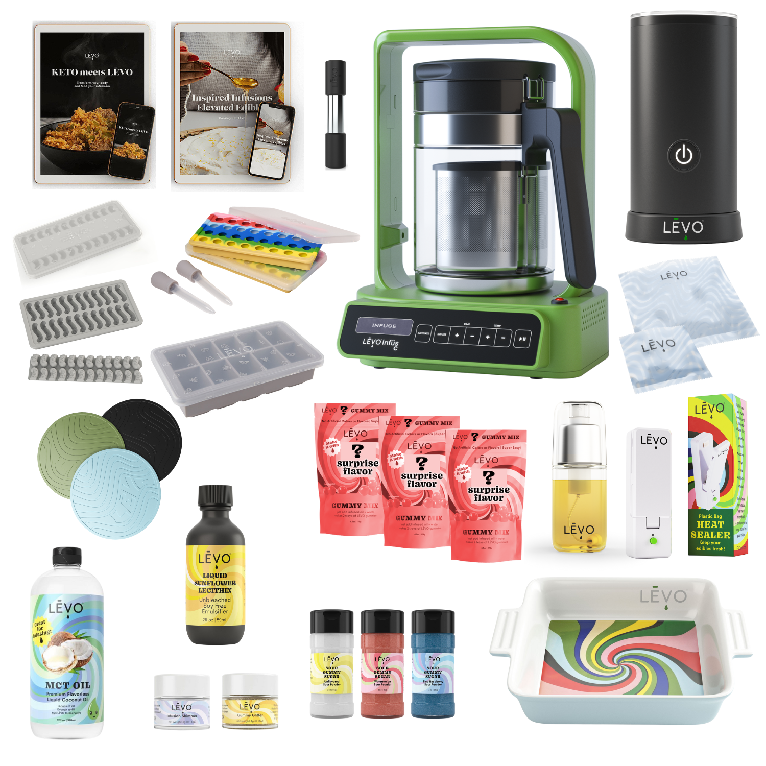 The LEVO C Kitchen Sink Bundle features everything you need to make herbal infusions and edibles at home, plus more!