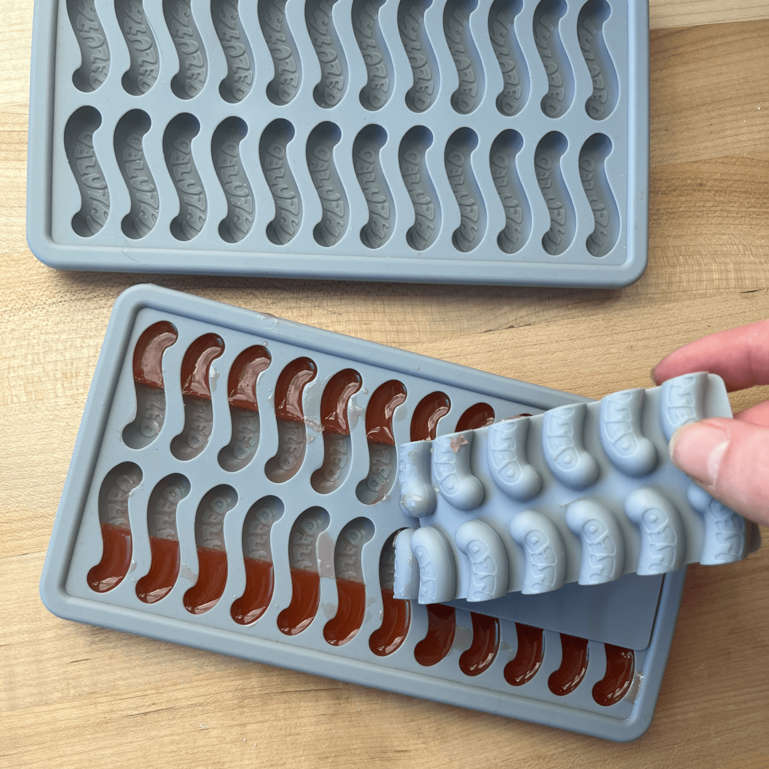 LEVO Gummy Worm silicone candy making mold