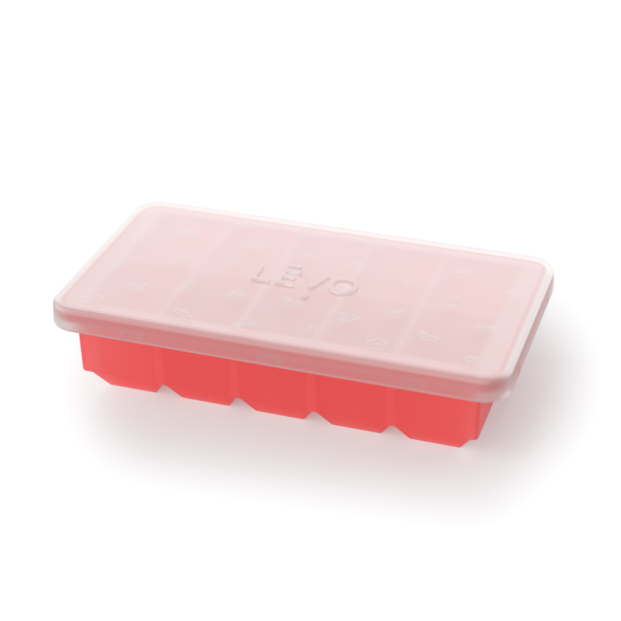 LEVO Oil Herb Block Storage Tray in red.