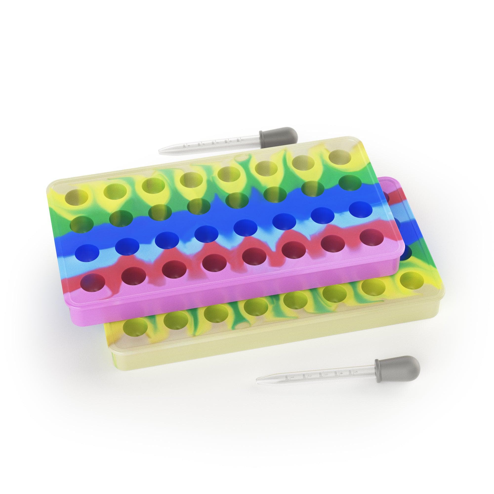 LĒVO DIY Gummy and Candy Molds (Set of 2 Trays & 2 Droppers
