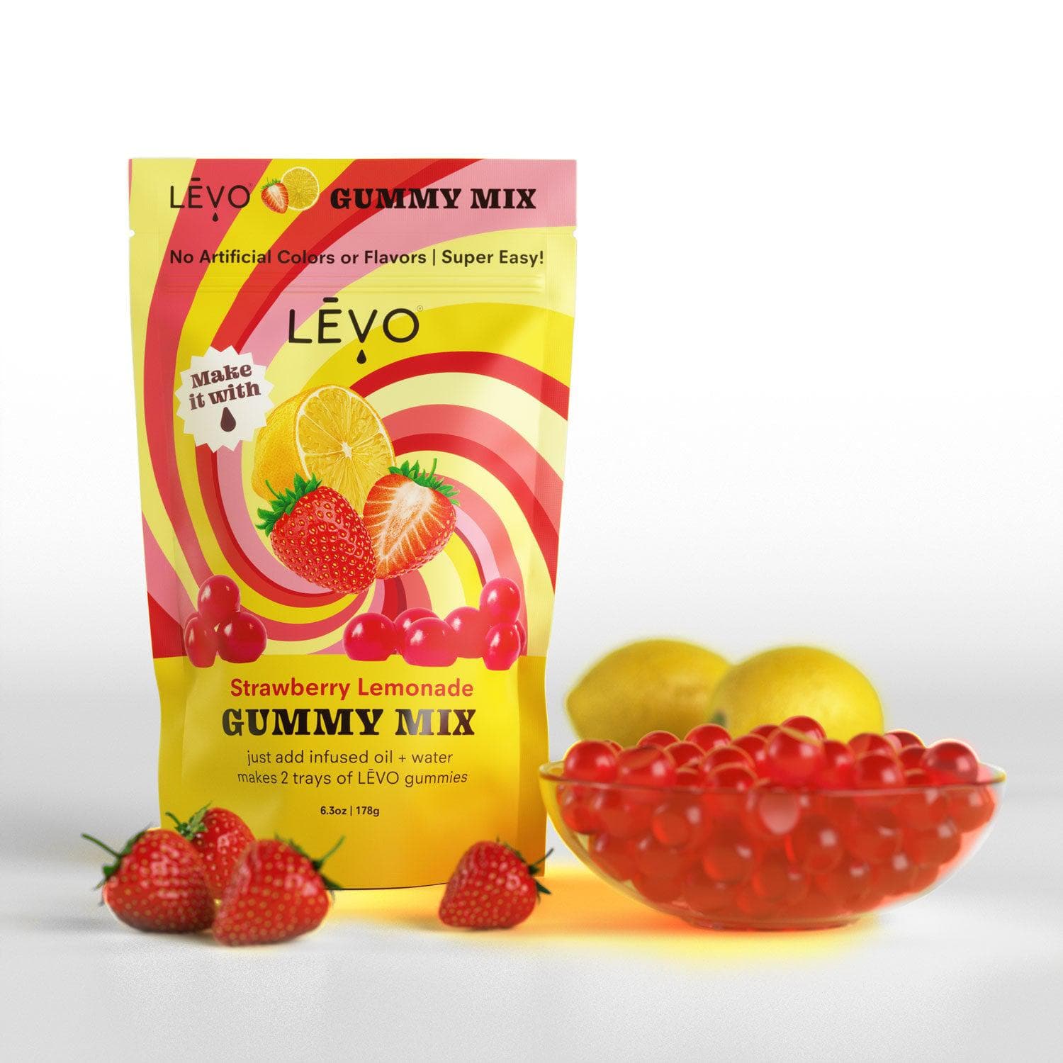 LEVO Gummy mix in strawberry lemonade